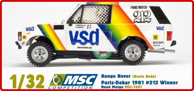 Range Rover ganador del Dakar de 1981 de MSC. 
