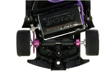 La bancada V2.0 de Black Arrow permite montar piñón de 7,5 y corona de 16 o piñón de 6,5 y corona de 16,8 mm.
